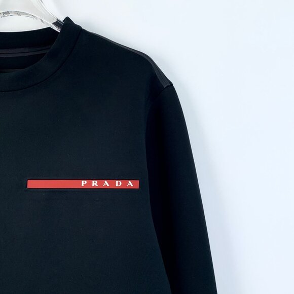 Prada Black Crewneck Sweatshirt - Picture 3 of 8